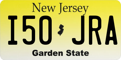 NJ license plate I50JRA