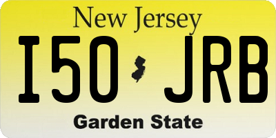 NJ license plate I50JRB