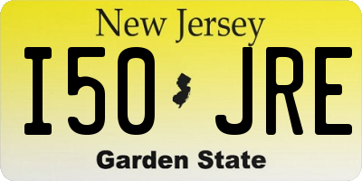 NJ license plate I50JRE
