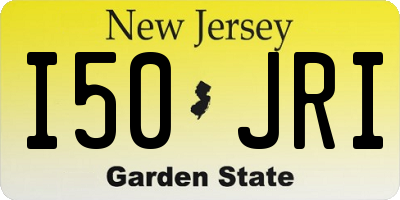 NJ license plate I50JRI