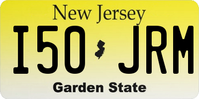 NJ license plate I50JRM