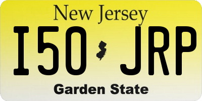 NJ license plate I50JRP