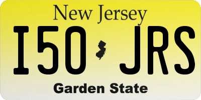 NJ license plate I50JRS