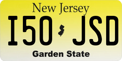 NJ license plate I50JSD