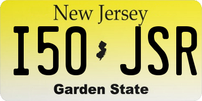 NJ license plate I50JSR