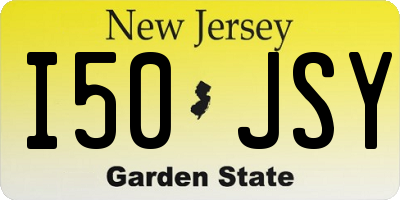 NJ license plate I50JSY