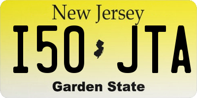 NJ license plate I50JTA