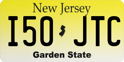 NJ license plate I50JTC
