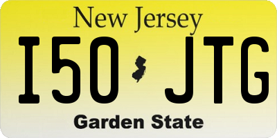 NJ license plate I50JTG