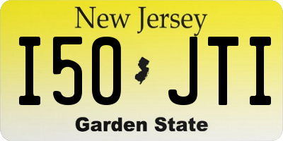 NJ license plate I50JTI