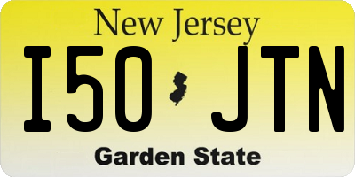 NJ license plate I50JTN