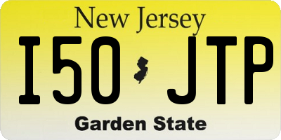 NJ license plate I50JTP