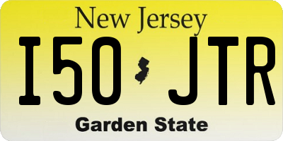 NJ license plate I50JTR