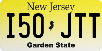 NJ license plate I50JTT
