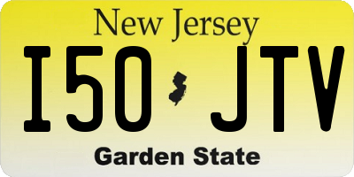 NJ license plate I50JTV