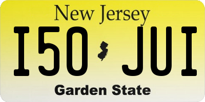 NJ license plate I50JUI