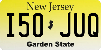 NJ license plate I50JUQ