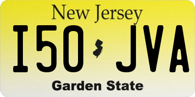 NJ license plate I50JVA