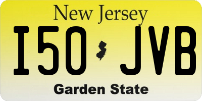 NJ license plate I50JVB