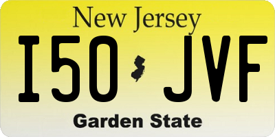 NJ license plate I50JVF