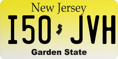 NJ license plate I50JVH