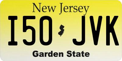 NJ license plate I50JVK