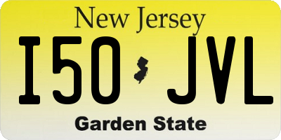 NJ license plate I50JVL