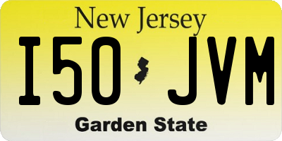 NJ license plate I50JVM
