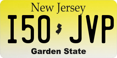 NJ license plate I50JVP