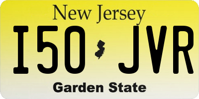 NJ license plate I50JVR