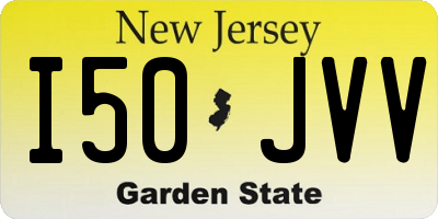 NJ license plate I50JVV