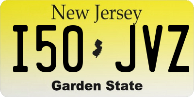 NJ license plate I50JVZ