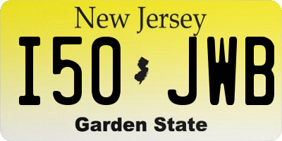 NJ license plate I50JWB