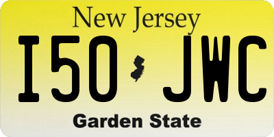NJ license plate I50JWC