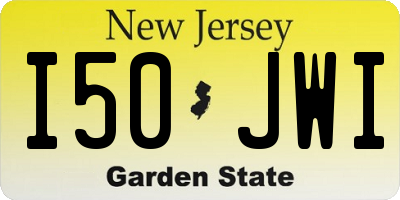 NJ license plate I50JWI
