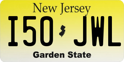 NJ license plate I50JWL