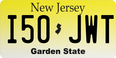 NJ license plate I50JWT