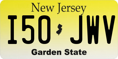 NJ license plate I50JWV