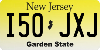 NJ license plate I50JXJ