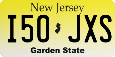 NJ license plate I50JXS