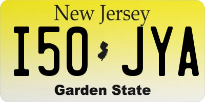 NJ license plate I50JYA