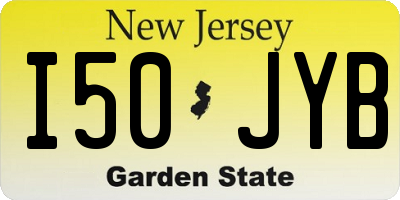 NJ license plate I50JYB