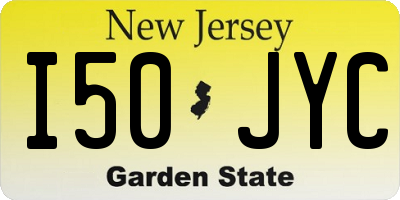 NJ license plate I50JYC