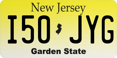 NJ license plate I50JYG