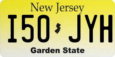 NJ license plate I50JYH