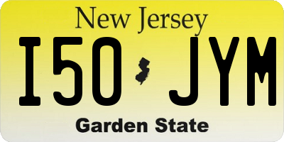 NJ license plate I50JYM