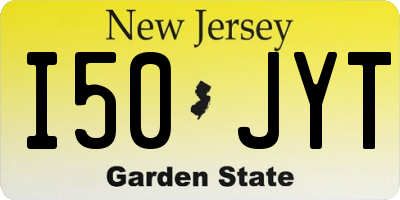 NJ license plate I50JYT