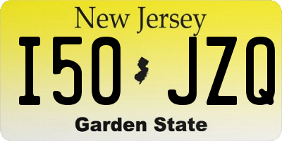 NJ license plate I50JZQ