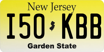 NJ license plate I50KBB