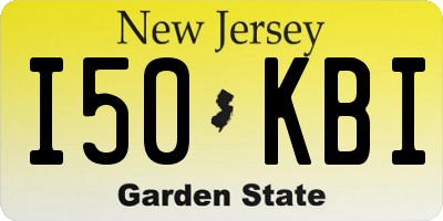 NJ license plate I50KBI